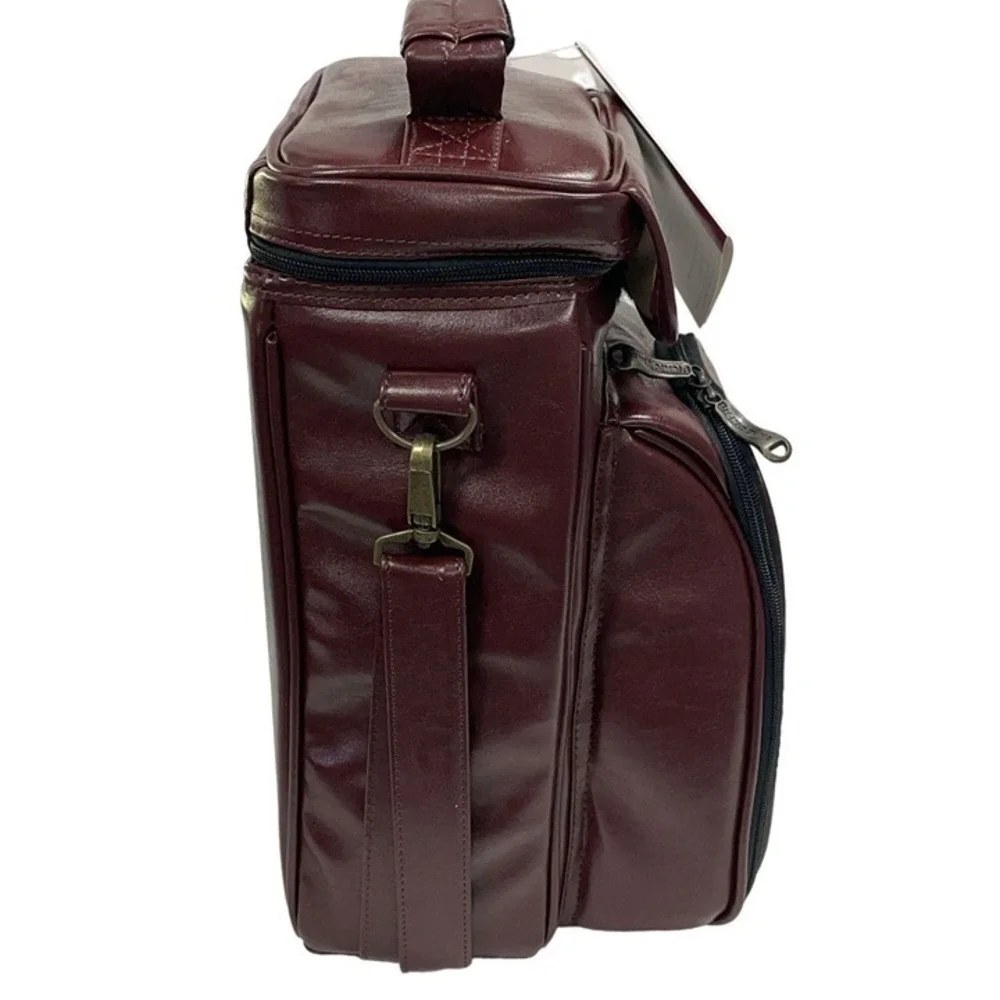 Avanti Legacy by Picnic Time Cheese And Wine Leatherette Bag With Glasses‎ Tools